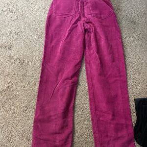 Women's Pink Corduroy Jeans